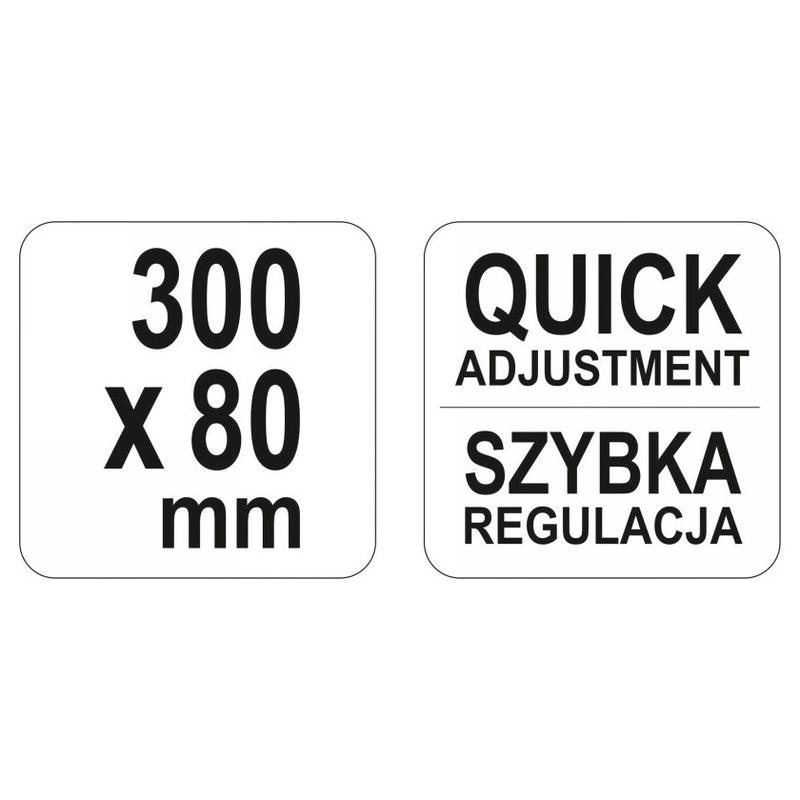 YATO Gyorscsavarszorító 300 x 80 mm nagy szorítóerővel (YT-64112)