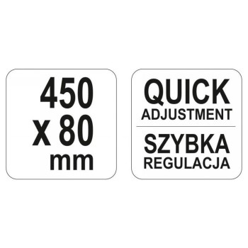 YATO Gyorscsavarszorító 450 x 80 mm nagy szorítóerővel (YT-64113)