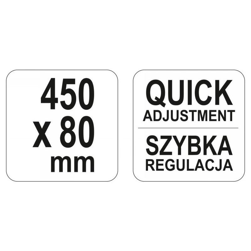 YATO Gyorscsavarszorító 450 x 80 mm nagy szorítóerővel (YT-64113)