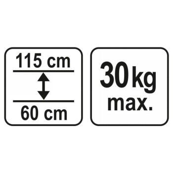 YATO Teleszkópos támasztó rúd 600-1150 mm Max . 30 kg (YT-64551)