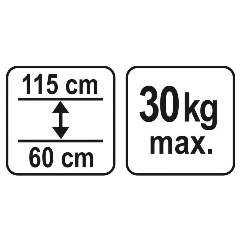 YATO Teleszkópos támasztó rúd 600-1150 mm Max . 30 kg (YT-64551)