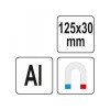 YATO Puha satu szorítópofa 125 x 30 mm (2 db/cs) (YT-65002)