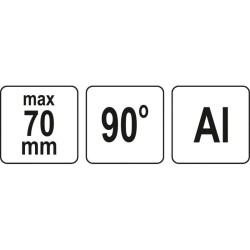 YATO Sarokszorító 70 mm alumínium (YT-65136)