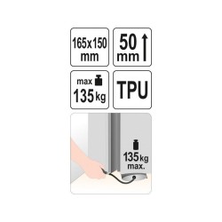 YATO Pumpás szerelőpárna 165 x 150 mm 135 kg (YT-67381) YATO Pumpás szerelőpárna 165 x 150 mm 135 kg (YT-67381)