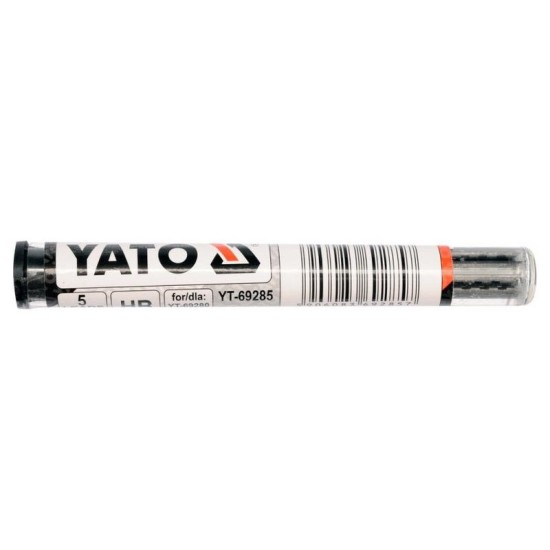 YATO Ácsceruza grafit betét 110 mm szürke HB (5 db/cs) (YT-69285)