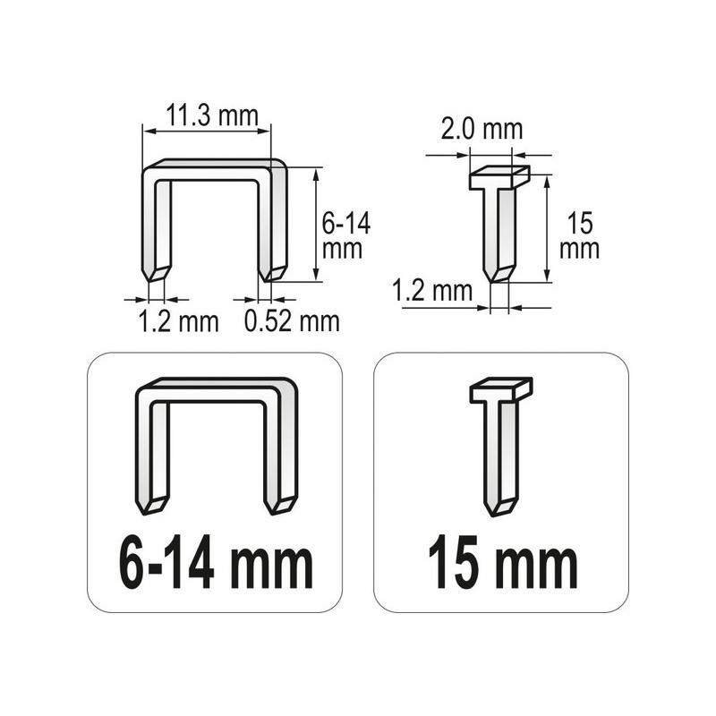 YATO Tűzőgép 6-14 mm (YT-70021)