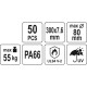 YATO Kábelkötegelő fehér 300 x 7,6 mm (50 db/cs) (YT-70631) YATO Kábelkötegelő fehér 300 x 7,6 mm (50 db/cs) (YT-70631)