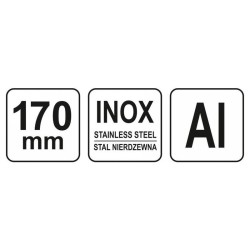 YATO Derékszög vonalzó 170 mm inox (YT-70780)