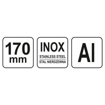 YATO Derékszög vonalzó 170 mm inox (YT-70780)