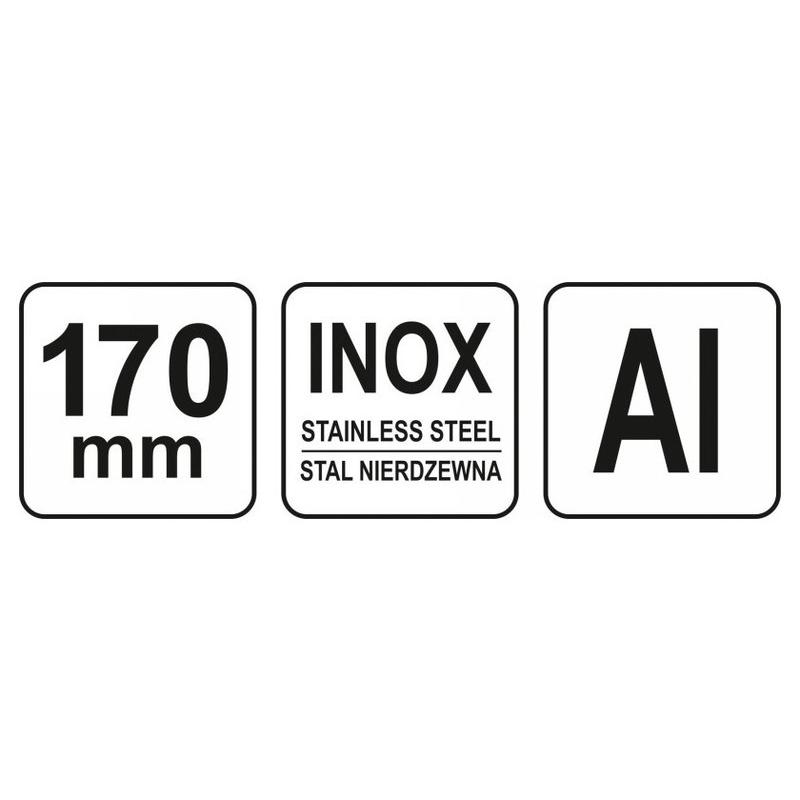 YATO Derékszög vonalzó 170 mm inox (YT-70780)