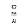 YATO Derékszög vonalzó 270 mm inox (YT-70781) YATO Derékszög vonalzó 270 mm inox (YT-70781)
