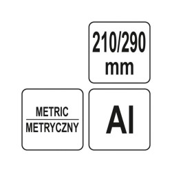 YATO Talpas derékszög vonalzó 290 x 185 mm alumínium (YT-70783)