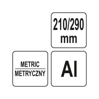 YATO Talpas derékszög vonalzó 290 x 185 mm alumínium (YT-70783) YATO Talpas derékszög vonalzó 290 x 185 mm alumínium (YT-70783)