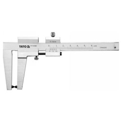 YATO Féktárcsa vastagság mérő 0-60 mm/0,1 mm mérési tartomány, 160 mm hosszú (YT-72090)