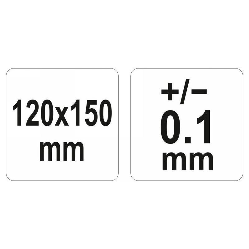 YATO Szögmérő 120 x 150 mm (YT-72140)