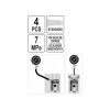 YATO Hengerfej diagnosztikai készlet 4 részes (YT-73055)