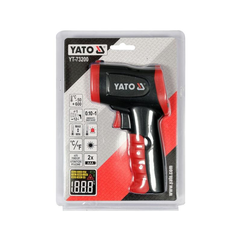 YATO Lézeres hőmérő -50 °C +600 °C (YT-73200) YATO Lézeres hőmérő -50 °C +600 °C (YT-73200)