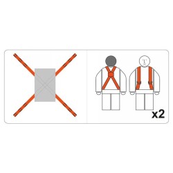 YATO Bútorszállító heveder készlet 4 részes 80 x 2800 mm (YT-74262)