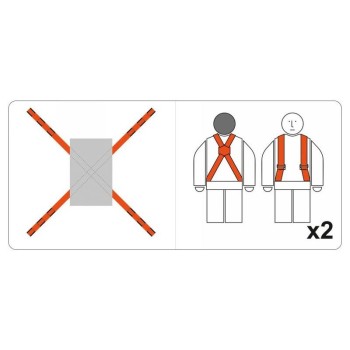 YATO Bútorszállító heveder készlet 4 részes 80 x 2800 mm (YT-74262)