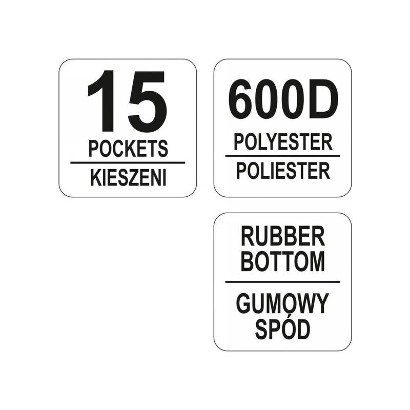 YATO Szerszámtáska 15 zsebes (YT-74361)