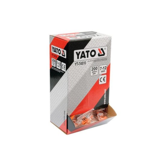 YATO Füldugó 7-12 mm (200 pár/cs) (YT-74510)