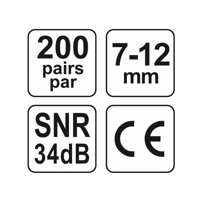 YATO Füldugó 7-12 mm (200 pár/cs) (YT-74510)