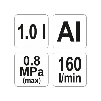 YATO Homokfúvó pisztoly alsó tartályos 1 l (YT-2376)