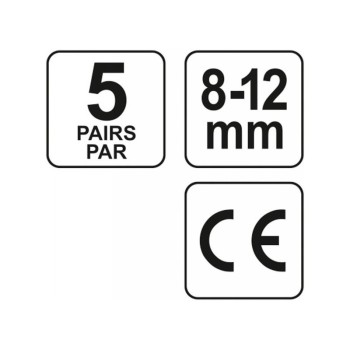 YATO Füldugó vágott 8-12 mm (5 pár/cs) (YT-7455) YATO Füldugó vágott 8-12 mm (5 pár/cs) (YT-7455)
