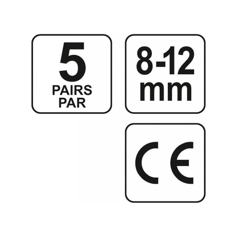 YATO Füldugó vágott 8-12 mm (5 pár/cs) (YT-7455)