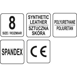 YATO Munkavédelmi kesztyű ujjvég nélküli 8-as méret (YT-74658) YATO Munkavédelmi kesztyű ujjvég nélküli 8-as méret (YT-74658)