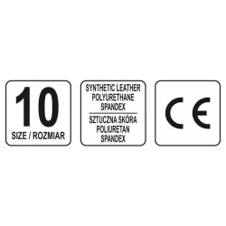 YATO Munkavédelmi kesztyű ujjvég nélküli 10-es méret (YT-74662) YATO Munkavédelmi kesztyű ujjvég nélküli 10-es méret (YT-74662)