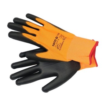 YATO Munkavédelmi kesztyű PU mártott 8-as (YT-74751) YATO Munkavédelmi kesztyű PU mártott 8-as (YT-74751)