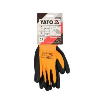 YATO Munkavédelmi kesztyű nitril mártott 9-es (YT-74755) YATO Munkavédelmi kesztyű nitril mártott 9-es (YT-74755)