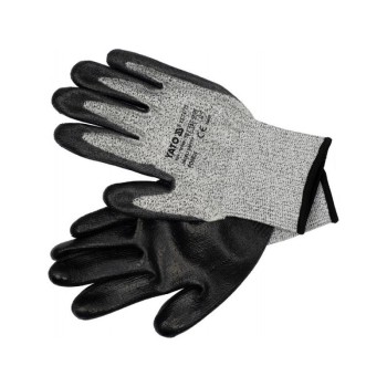 YATO Munkavédelmi kesztyű PU mártott 10-es vágásbiztos (YT-74772) YATO Munkavédelmi kesztyű PU mártott 10-es vágásbiztos (YT-74772)