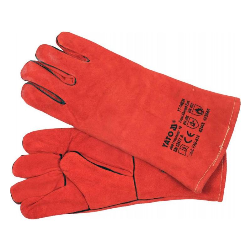 YATO Munkavédelmi hegesztő kesztyű 10-es méret bőr (YT-74824)
