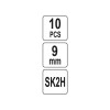 YATO Törhető penge extra éles 9 mm (10 db/cs) (YT-75260)
