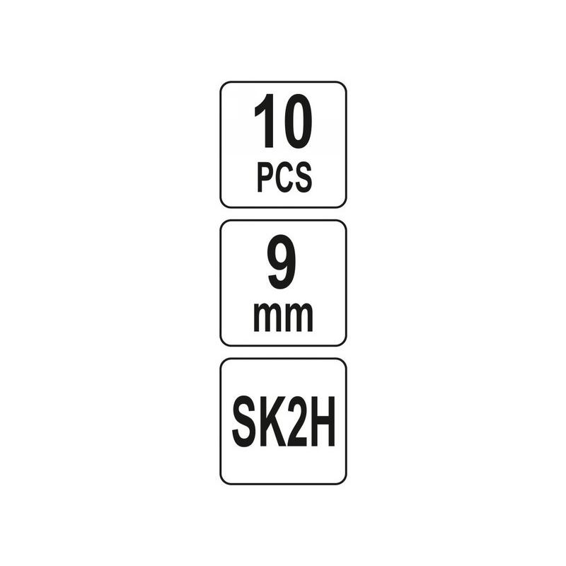 YATO Törhető penge extra éles 9 mm (10 db/cs) (YT-75260)