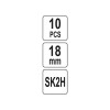 YATO Törhető penge extra éles 18 mm (10 db/cs) (YT-75261)