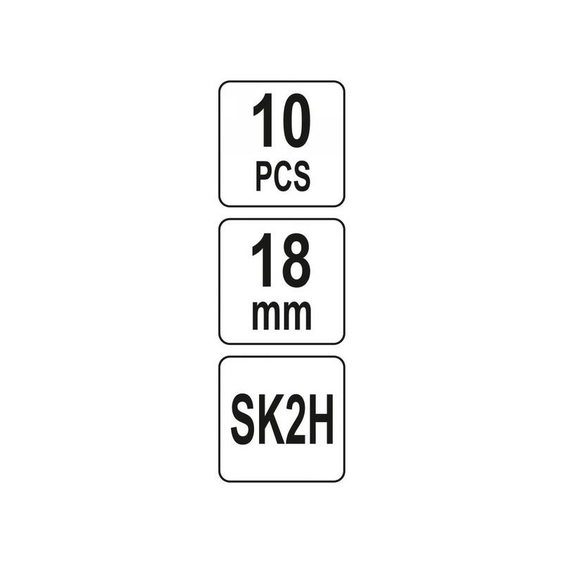 YATO Törhető penge extra éles 18 mm (10 db/cs) (YT-75261)