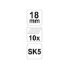 YATO Törhető penge 18 mm (10 db/cs) (YT-7529)