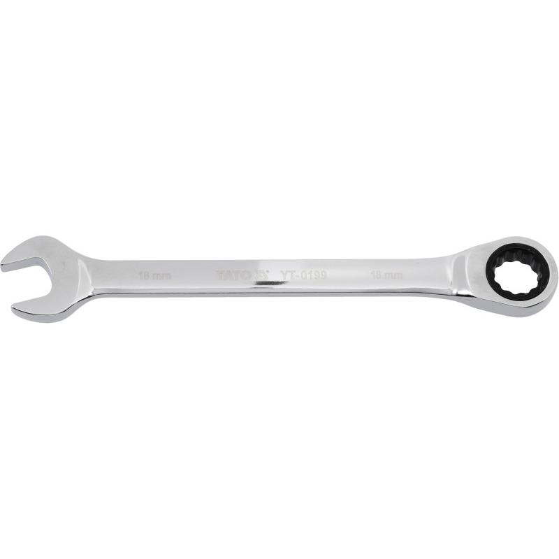 YATO Racsnis csillag-villáskulcs 18 mm / 235 mm 72T CrV (YT-0199)