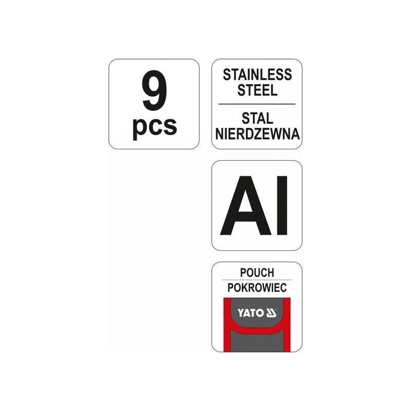 YATO Multifunkciós szerszám (zsebkés) + tok Alumínium (YT-76042) YATO Multifunkciós szerszám (zsebkés) + tok Alumínium (YT-76042)