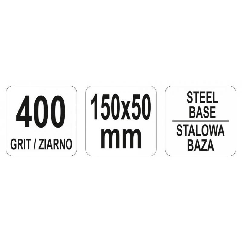 YATO Gyémánt fenőkő G400 150 x 50 x 4 mm (YT-76086)