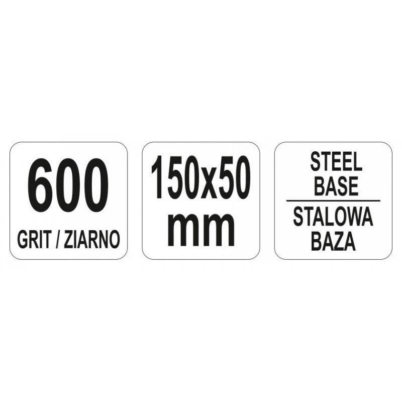 YATO Gyémánt fenőkő G600 150 x 50 x 4 mm (YT-76087)
