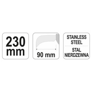 YATO Kátránypapír vágó kés inox 230 mm (YT-7620)