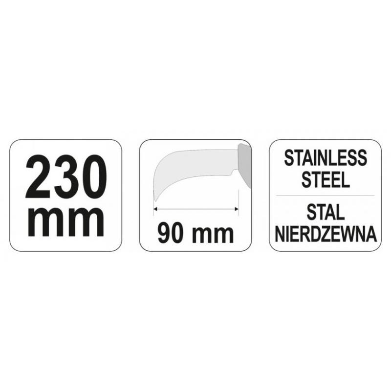 YATO Kátránypapír vágó kés inox 230 mm (YT-7620)