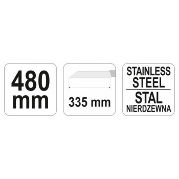 YATO Szigetelés vágó kés inox 480 mm (YT-7624) YATO Szigetelés vágó kés inox 480 mm (YT-7624)