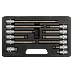 YATO Bit dugókulcs készlet 12 részes Spline 1/2' M5-M17 CrV (YT-7753)