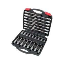 YATO Bit dugókulcs készlet 30 részes Imbusz 1/2' 5-19 mm CrV (YT-77540)