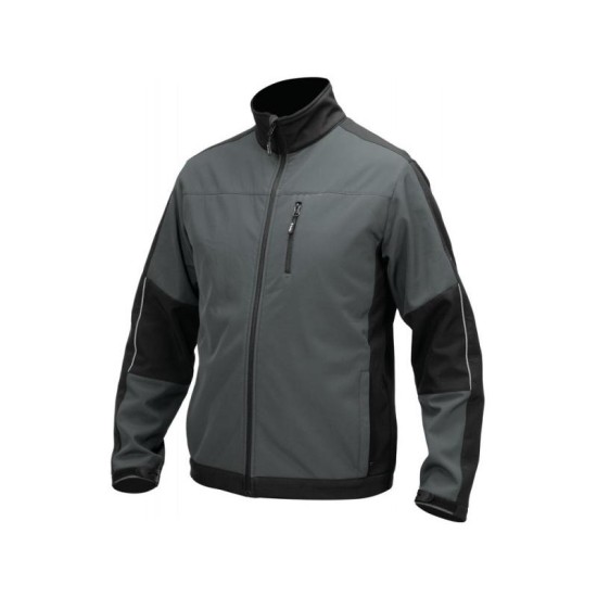 YATO Munkavédelmi softshell kabát szürke-fekete S-es méret 3 zsebes (YT-79540)